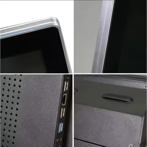 2025Narrow bezel 21.5 27 32 43 inch Win10 pc full hd resolution capacitive touch screen pc interact 