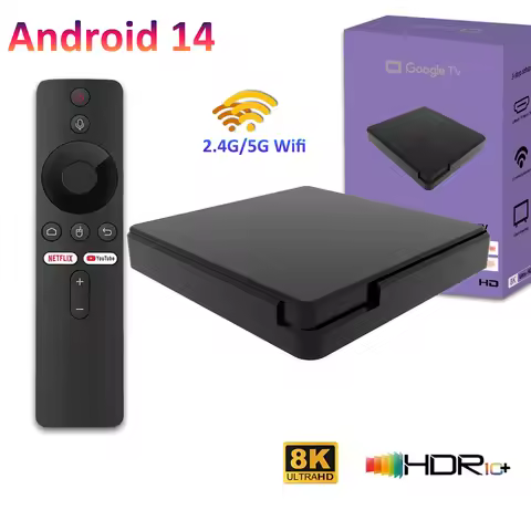 Android TV Box Quad Core Cortex A53 Support 8K Video Smart TV Box 4K BT Wifi Voice Assistant Media P