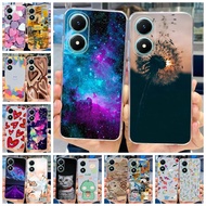 Clear Soft Case Vivo Y02s V2203 Casing Luxury Space Printed Silicone Back Cover Vivo Y02s Y 02s Shoc