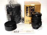 【AB的店】新同品 NIKON PC MICRO 85MM F2.8 微距1:2 Tilt Shift移軸鏡