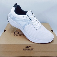 sepatu sport cesual pria DESLE JAYSEN ROGER original - Putih, 38