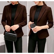 Mahogany colored women's blazer women's work suit/ women's formal blazer suit/