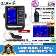 PROMO- GARMIN FISH FINDER 350PLUS FF 350 PLUS FISHFINDER 350 SONAR IKAN GT20- Bravata Store