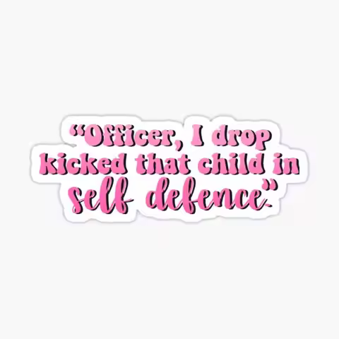 Self Defence Technoblade Mcyt Quote 5PCS Stickers for Anime Room Background Decor Stickers Cute Bump