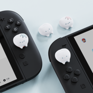 4pcs Cute Tooth Design Silicone Joycon Thumb Grip Caps For Switch 2/Switch 2 Pro