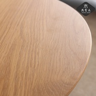 Solid Wood Small Apartment Coffee Table Round Table Log Japanese Simple Sofa Side Table Side Table O