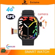 【4G LTE SIM】Global 4G Android ultra Smart Watch Video call 1:1 49mm AMOLED Screen 4 Core CPU with Ca