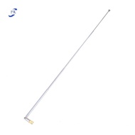 FIL 1Pc 37cm 5 Section Telescopic Stainless Steel AM FM Radio Universal Antenna