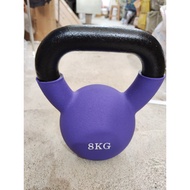 Kettlebell Rubber iron with Rubber coating 8 kg