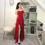 Evening Gown Sexy Dress Camisole gown Red Dress Bridal Gown Banquet Dress Toast Clothing
