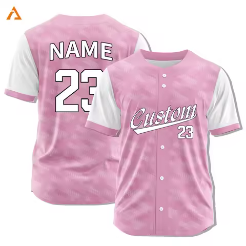 Custom Women Button Spirit Baseball Jersey Men Sublimated Team Logo Name Number Baseball Uniforms De