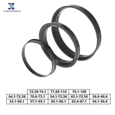 X Autohaux 4pcs Plastic Car Hub Centric Rings Wheel Bore Center Spacer 64.1mm to 66.6mm 65.1mm to 72