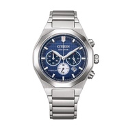 Citizen Blue Dial Eco-Drive Chronograph Silver Stainless Steel Men Watch CA4691-59L
