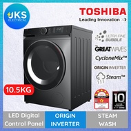 Toshiba 10.5KG Inverter Front Load Washer TW-BK115G4M(SK) with Ultra Fine Bubble