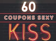 60 COUPONS SEXY: KISS Tickets coquin et romantiques à offrir à son ou sa chéri(e) pour un plaisir à 