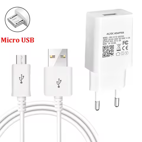 5V 2A Charger Cable EU Plug Phone Adapter For Huawei Y5 Y6 Y7 Prime 2018 2019 Honor 6X 5X 7X 7A 8A 7