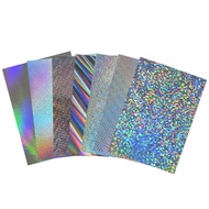 10 Sheets/Pack 7 colors 250G A4 Size Pet Mirror Metallic Paper Laser Clipboard Paper Holographic Car