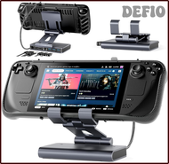 DEFIO Docking Station Steam Deck Dock, Adjustable Stand 6-in-1 Hub Steam Deck Accessories with HDMI 