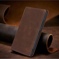 Genuine Leather Phone Case Card Protective Suitable For Samsung Galaxy A57 A56 A36 A55 S25 A35 A16 S