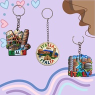 Angbaligya ITALY Landmark Mini International Keychain Souvenir | Bag Charm Key Holder