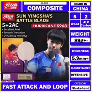 DHS Hurricane S968 Sun Yingsha Edition | 5+2 Arylate Carbon OFF++ Blade  same model used by Sun YIin