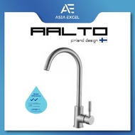 AALTO 1023 MATTE SILVER SINGLE LEVER SINK TAP