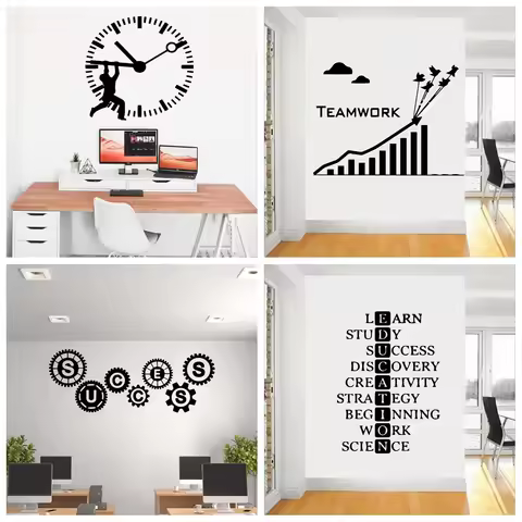 Team Work Wall Decal Art Vinyl Stickers Living Room Bedroom Vinyl Art Decal