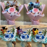 現貨小丸子 比卡超 星之卡比 耿鬼 波加曼 小八 Usagi 吉伊 自嘲熊公仔畢業花束