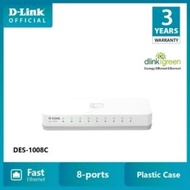 D-link DES-1008C Switch Hub 8 Port 10/100Mbps / DLINK DES1008C Official Warranty