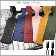 【The King Glory】 ป้ายกระเป๋าหนัง PU ยาวแถบแขวนป้ายกระเป๋าแบบพกพาอุปกรณ์เสริมสำหรับการเดินทางกระเป๋าเดินทางกระเป๋าเป้สะพายหลังชื่อ ID ที่อยู่ป้าย