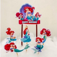 ARIEL TOPPER / PRINCESS ARIEL MERMAID CAKE TOPPER / PRINCESS MERMAID ARIEL CAKE TOPPER / PRINCESS AR