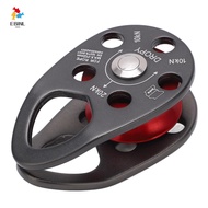 EBINL Single Pulley, Aluminum Fixed Side Plates Bearing Pulley,  Teardrop Shape Roller Bearing High 