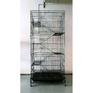 Cat cage Sangkar kucing 5 Level (Large) Cat Cage High Quality Wrought Iron 36"L x 24"W x 71"H