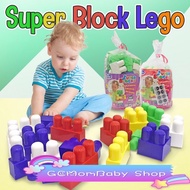 50/25pc Building Block Super Builder Kid Toy Lego super block Big size Education Toy Permainan Lego Budak Mainan Membina