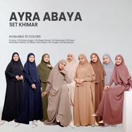 AYRA ABAYA SET KHIMAR BY LH.ID | PLAIN CRINKLE ABAYA SET
