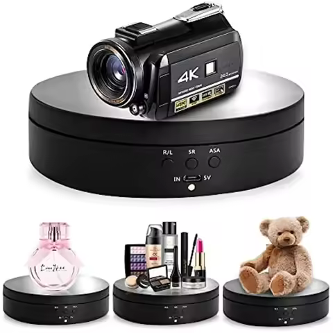 5.4 in Rotating Display Stand,360 Degree Motorized Turntable Display Stand for Photography Products 