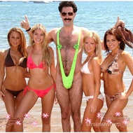 LP-6 SMT🛕QM Sexy Men Thong Borat Mankini Sissy Panties Stretch Beach Swimsuit Bodysuit Gay Mens Erotic Lingerie Thong Sw