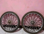 Velg Racing Alloy sepeda 20 velg kipas velg dokar BMX Sepeda lipat minion