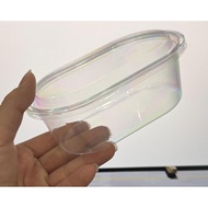 150g Oval Container & Lid [ 50sets± ] Bekas Desert Tiramisu cheese cake