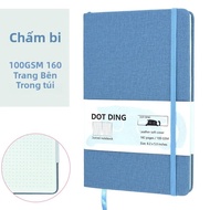 A5 Vải Bìa Chấm Notebook Tạp Chí 100 GSM Giấy Trắng Ngà Nhật Ký Văn Phòng & Trường Học Notepad Đồ Dù