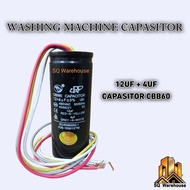 2 in 1 Capacitor = 12uf + 4uf / 12uf + 5uf  Capacitor CBB60 Capasitor Motor Kapasitor Washing Machin