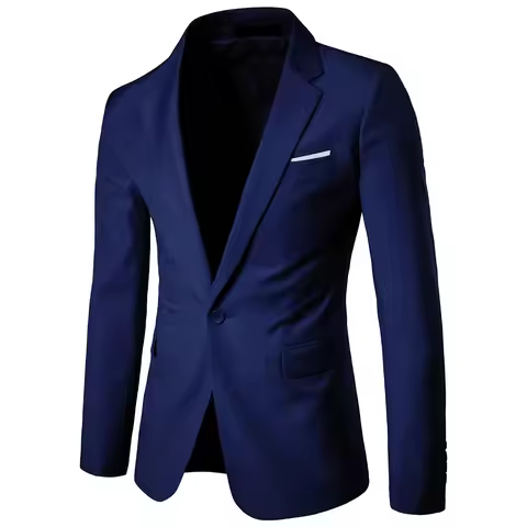 Men Fashion Business Casual Blazers Suit Slim Fit Groom Groomsman Male Wedding Suits Blazer Jackets 