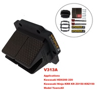 V Force 3 Reed Valve Carbon Fiber V-Force For Kawasaki KDX200 220 Ninja KRR KR ZX150 KRZ150 All Year