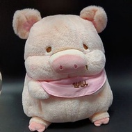 Marslako - 罐頭豬 LuLu 粉紅色圍巾 毛絨公仔 [平行進口]