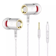 LANGSDOM M400C Wired Earbuds 3.5mm Stereo Earphone Noise Isolating With Mic For Android iPhone PC