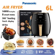 PANASONIC 【10-year warranty-24-hour delivery】100% Original 6L smart air fryer, household multi-purpo