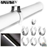 KATAKAN 5Pcs Spring Terry Clip, With Rubber Protection Clamp Holders Lamp Tube Clip,  Base Tool Fixi