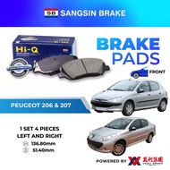 SANGSIN Brake Pad Front For Citroën Berlingo C3 C4 Xsara | Peugeot 206 208 307 2008 Partner – SP-124