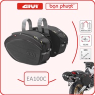 Pair Of Givi EA100C Side Hanging Bags - Givi 40L Expandable Motorcycle Side Bag Of Saddle Bags 40Ltr EA101C