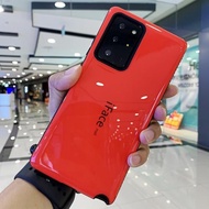 iFace適用三星Note20防摔殼S21ultra保護殼S22u保護套小蠻腰厚殼鏡面烤漆s22+保護套男女簡約殼s23保護殼全包